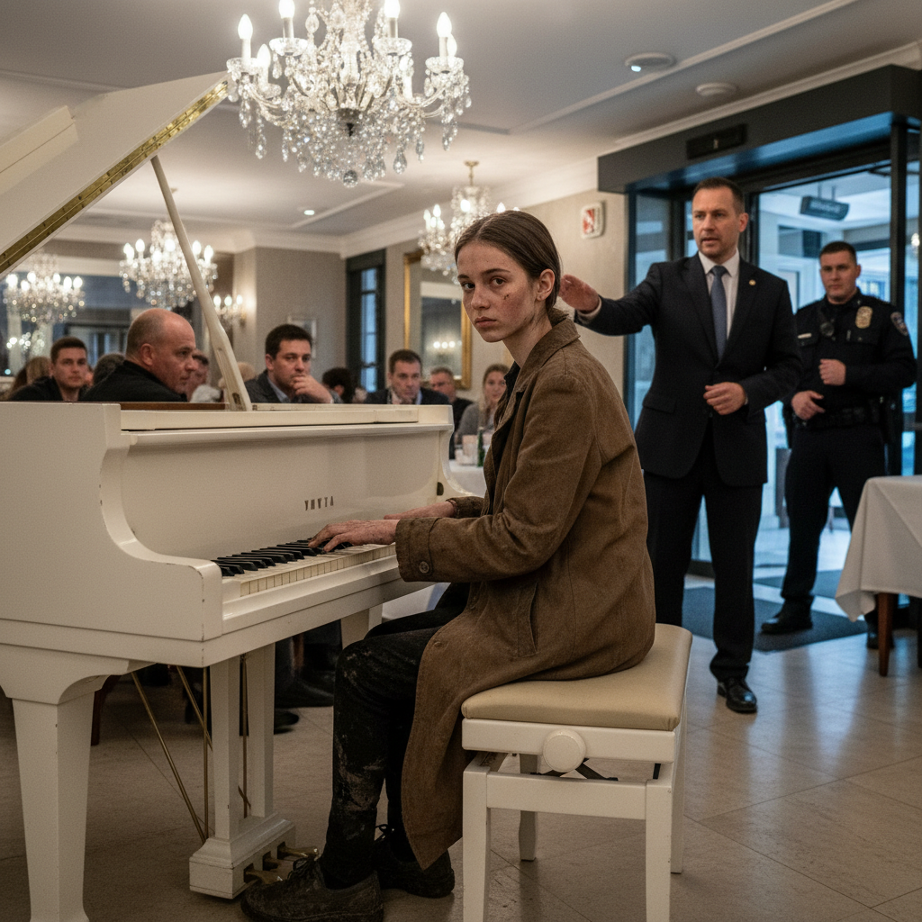 I Was A 16-year-old Homeless Girl Who Hadn’t Eaten In 2 Days. I Begged A Luxury Restaurant Manager To Let Me Play Their Piano For A Single Meal, But He Called The Police On Me. I Played The First Chord Anyway, And That’s When Everything Changed…