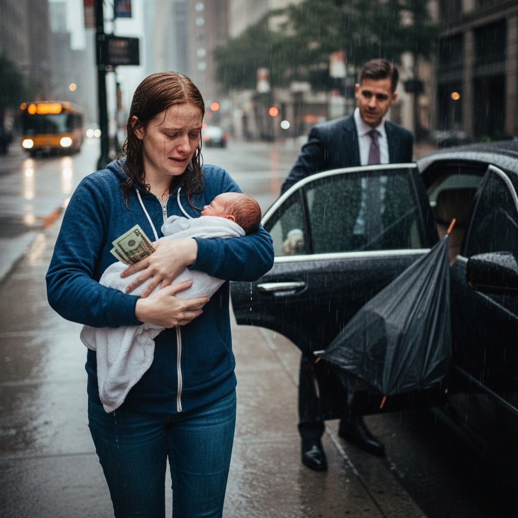 My Husband Left Me And Our Newborn In The Rain Because He Didn’t Want To Dirty His Car Seats. He Threw $20 At Me And Told Me To Take The Bus. He Doesn’t Realize I Actually Own His Company. What Should I Do?