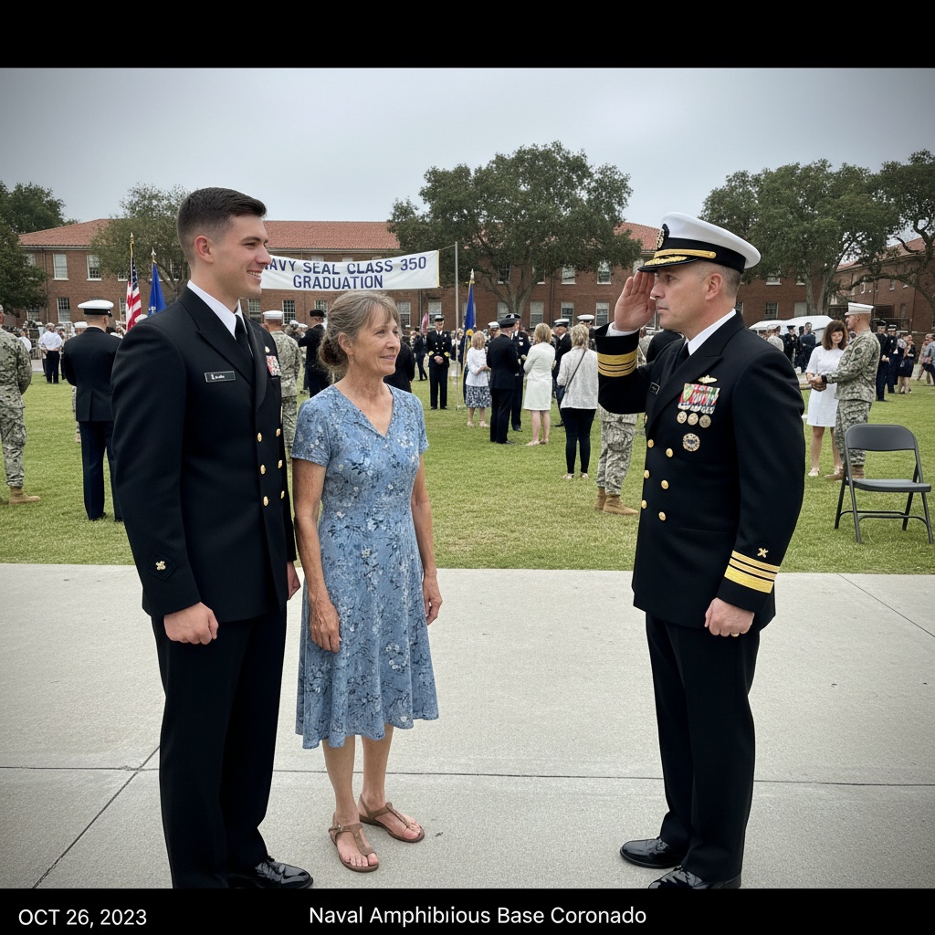My Mom Is Just A Quiet Nurse Who Raised Me Alone. At My Navy Seal Graduation, Her Commanding Officer Froze And Saluted Her. What Did She Do In Ramadi That She Never Told Me?