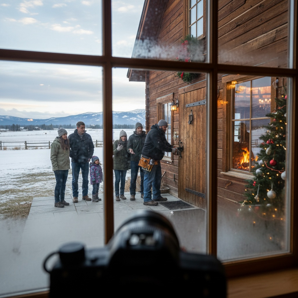 My Family Texted Me That Christmas Was “Family Only” This Year. I Watched Them Through The Window From The Cold. Now They’re At My New Ranch With A Locksmith Trying To Break In?