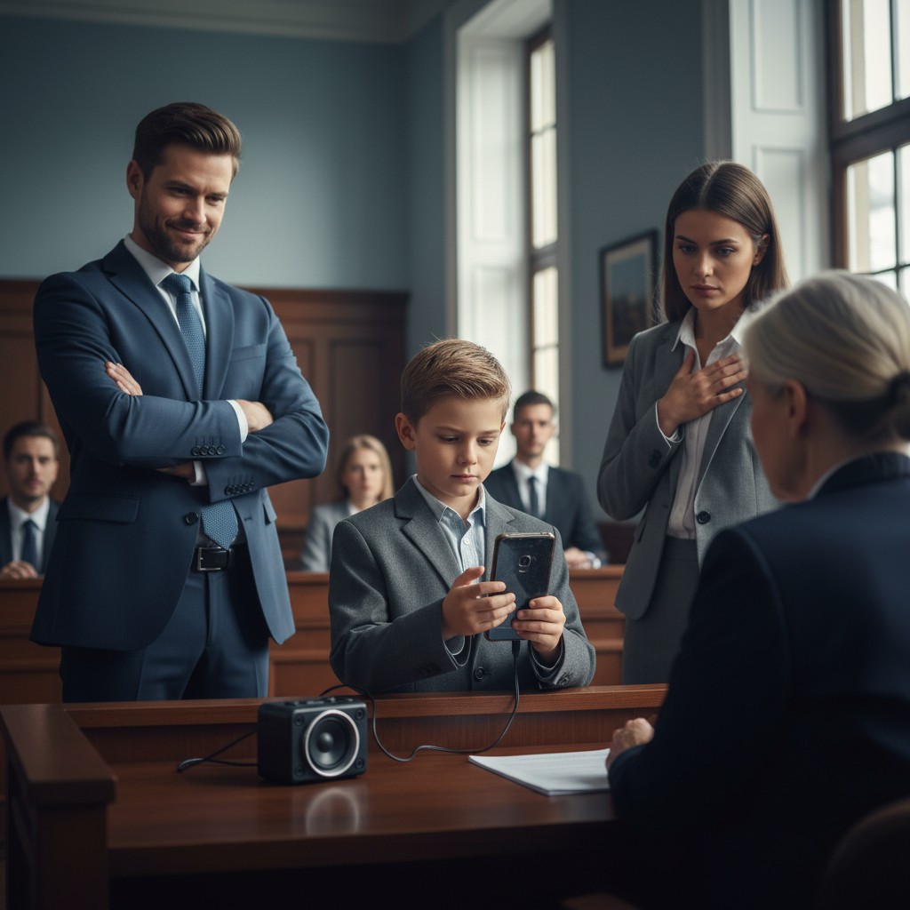 My Rich Ex-husband Claimed Our Son Despised Me To Win Full Custody. He Smirked As The Judge Asked Our 8-year-old For The Truth. Then My Son Pulled Out An Old Phone And Asked To Play One Secret File.