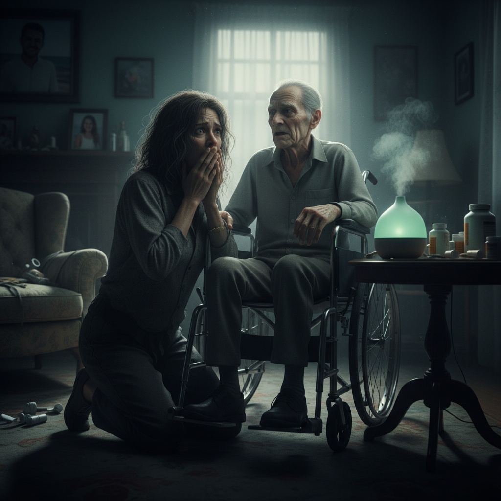 My Husband Left Me To Care For His Paralyzed Father While He “Vacationed” With Our Daughter. After 8 Years Of Silence, My Father-in-law Just Looked Me In The Eye And Said, “There Is Poison In The Diffuser.” What Do I Do?