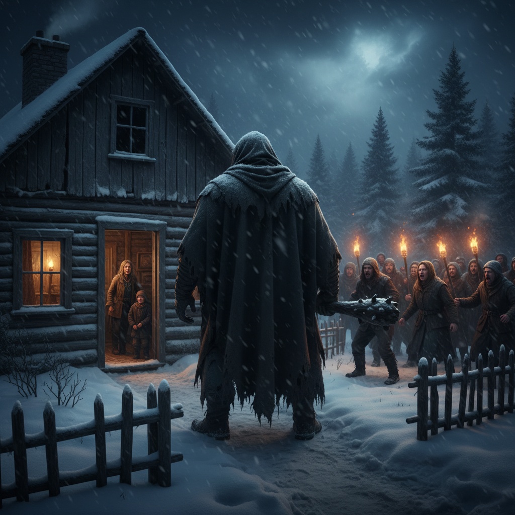 A 7-year-old Girl Knocked On My Door During A Blizzard Begging For Help. I Rescued Her Mother From An Abusive Monster, And Now He’s Nailed A Threat To My Door. Am I Ready For This Fight?