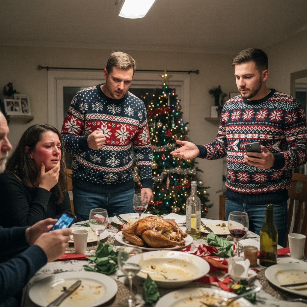 My Son-in-law Punched My Daughter At Christmas Dinner. His Brother Said She Finally Needed To Shut Up. They Forgot I Was A Retired Investigator With Very Powerful Friends.