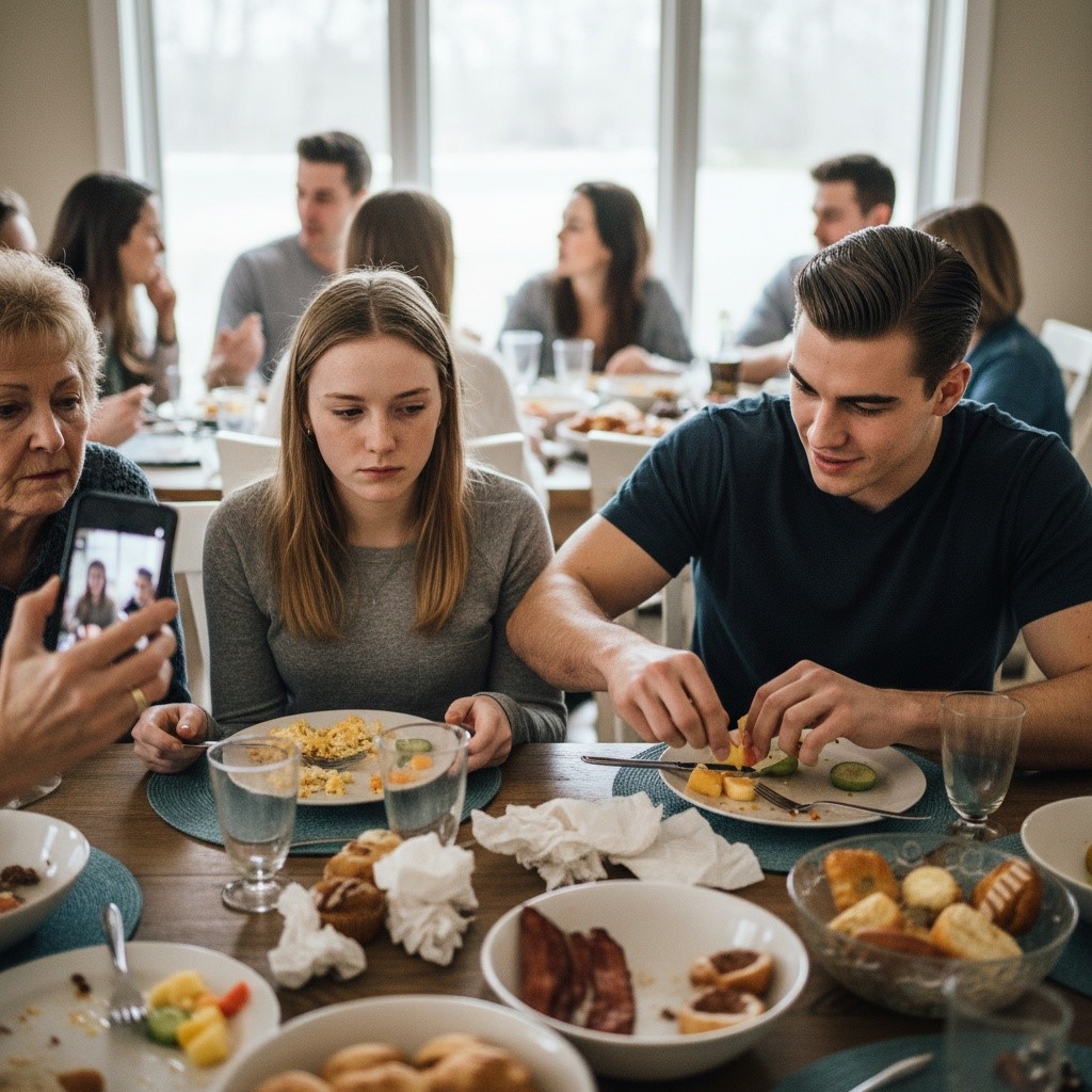 I Noticed My Granddaughter’s Boyfriend Controlling Her Food At Easter Brunch. Then I Discovered He Stole Her Entire $32,000 Life Savings. Did I Go Too Far By Calling The Cops During His Last Power Trip?
